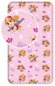 Lenjerie de pat Paw Patrol 122, pentru copii, din bumbac, 90 x 200 cm