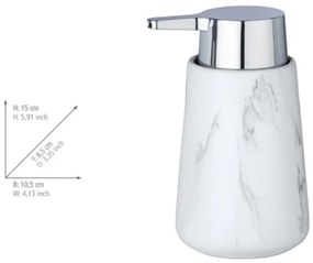 Dozator din ceramică pentru săpun Wenko Adrada, alb