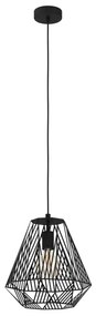 Lustră pe cablu STYPE 1xE27/40W/230V neagră Eglo 43692