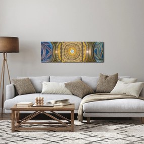 Tablou cu tavanul bisericii Siena (cu ceas) (90x30 cm)