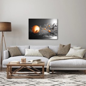 Tabloul bilelor portocalii abstarcte (70x50 cm)