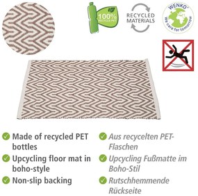 Covoraș de baie bej din plastic reciclat 50x80 cm Altai – Wenko