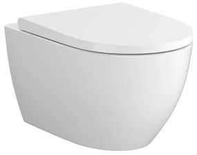 Vas wc suspendat streamon Cersanit Zen cu capac soft close inclus, alb