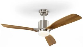 Lustra cu Ventilator, iluminat LED si telecomanda, lame din lemn, Anemos SV-427166