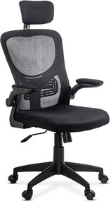 Scaun ergonomic din mesh cu brate rabatabile OFF 635 negru