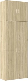 vidaXL Dulap înalt, stejar sonoma, 80x42,5x249 cm, lemn prelucrat