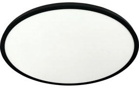 Plafonieră LED, 40 W, 230 V, 3000/4000/6500 K, Ø 50 cm, neagră
