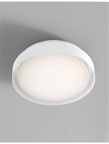 Plafoniera LED pentru iluminat exterior design modern slim IP65 OLIVER alba