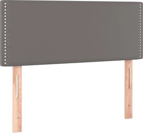 vidaXL Tăblie de pat, gri, 100x5x78/88 cm, piele ecologică