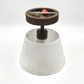 Lustră LED aplicată Brilagi ANTHONY 1xE14/60W/230V stejar nuc/alb