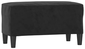 349402 vidaXL Bancă, negru, 70x35x41 cm, catifea