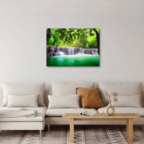 Tablou - cascada din Kanchanaburi, Thailanda (70x50 cm)