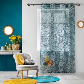 Perdea albastră din voal 140x280 cm Milady – douceur d'intérieur