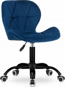 OFERTA Scaun de birou albastru inchis NOTO VELVET II. calitate