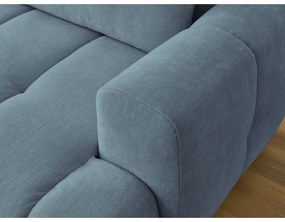 Colțar albastru extensibil/cu spațiu de depozitare (cu colț pe partea stângă/cu șezlong) Fuji – Bobochic Paris