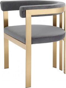 Scaun design elegant LUX Clubhouse gri 113444 HZ