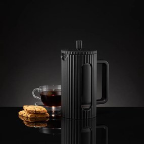 Filtru ceai sau cafea 600ml, negru, Curly