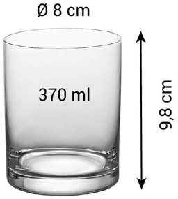 Tescoma Set de pahare pentru băuturi scurteCHARLIE, 6 buc., 370 ml, S