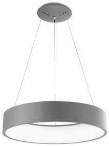 Lustra moderna suspendata LED 3000K 60cm RANDO gri NVL-6167206