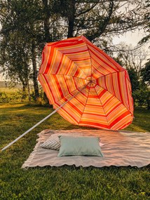 Umbrela de soare rosu-portocaliu, SUNBEAM 180 cm
