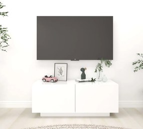 Comoda TV, alb, 100x35x40 cm, PAL 1, Alb