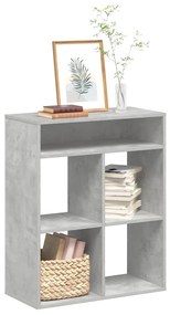 vidaXL Bibliotecă, gri beton, 66x31x80 cm, lemn prelucrat