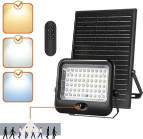 Proiector solar LED cu senzor MHCS LED/20W/3,2V IP65 10000 mAh + telecomandă