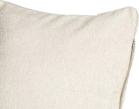 Perna Decorativa Canapea, Model Florale, 40x40 cm, Bej Canapea, Husa Detasabila, Perna Inclusa, BEKZ®