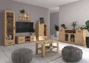 Comodă TV Frazio TV Stand – 120x40x44 cm – Stejar Artisan