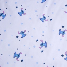Lenjerie de pat pentru copii albastră din bumbac pentru pătuț 100x135 cm Lilo &amp; Stitch "Clouds" – Jerry Fabrics