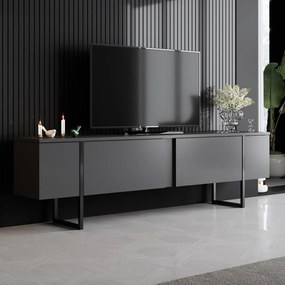 Comoda TV Luxe, Antracit / Negru