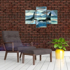 Tablou - Balene (90x60 cm)