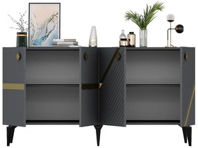 Dulap Tabivo (antracit + auriu) . 1093495