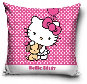 Hello Kitty Puppy Față de pernă din 40x40 cm