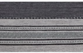 Covor din bumbac Floorita Antique Kilim, 60 x 200 cm, gri închis