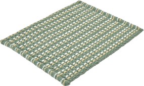 Kleine Wolke Loop covor de baie 65x55 cm dreptunghiular alb-bej-verde-mix culori 9173685539