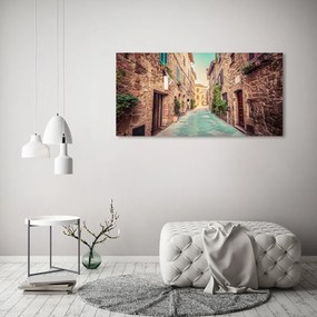Pictura pe sticlă acrilică Străzile italiene