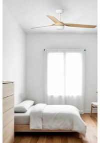 Ventilator LED dimabil FARO 33816WT-20 PUNT M LED/18W/230V maro/alb d. 132 cm WT + telecomandă