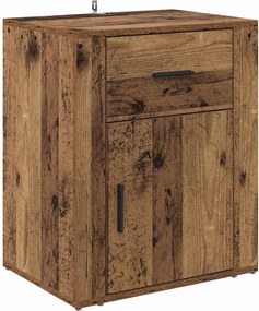 vidaXL Dulap de noapte Lemn vechi 35 x 50 x 60 cm Lemn compozit