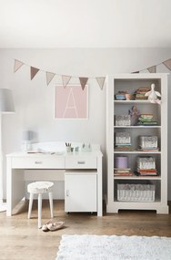 Biblioteca eleganta Ines alb H180 cm