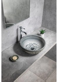 Chiuvetă albastră rotundă din ceramică ø 41 cm Priori – Sapho