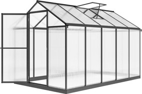 Outsunny Seră de grădină din aluminiu și policarbonat, cu ferestre superioare reglabile 303x183x195cm transparent | Aosom Romania
