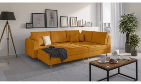 Taburet galben muștar Ariella – Ropez