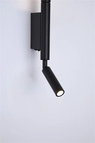 Aplica de perete cu reader LED Architect negru