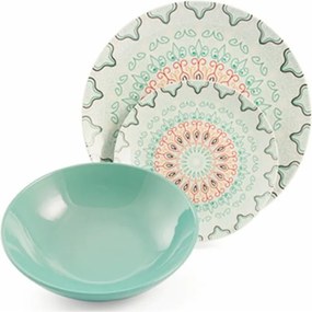 Set veselă din gresie și porțelan 18 piese Villa d'Este Sharm