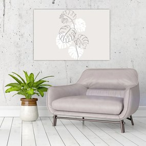 Tablou - Linia de artă monstera N⁰3 (90x60 cm)