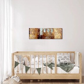 Tablou - Erechtheion, Atena, Grecia (cu ceas) (90x30 cm)