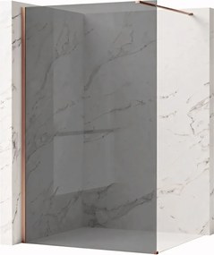 Paravan de dus Rea Flexi Grey / Brush Copper 90