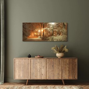 Tablou - Parcul înzăpezit (120x50 cm)
