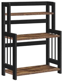 Raft de bucătărie cu polițe MARGE, negru